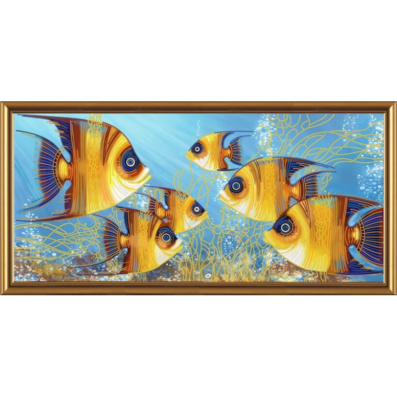 Набір для вишивання бісером "Риби", 65*30, ДК6017
