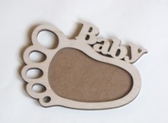 Заготівка дерев`яна Фоторамка "Baby", Ф19