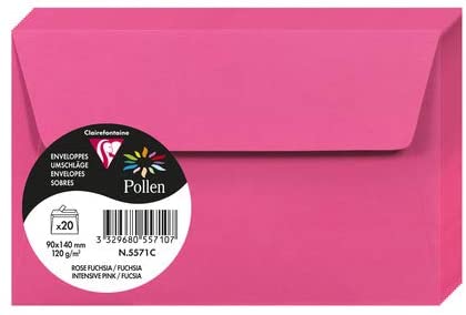 Конверт декоративний Pollen FT30 (90*140 мм)/120 г, Int.pink/Інт.рожевий, 5571C