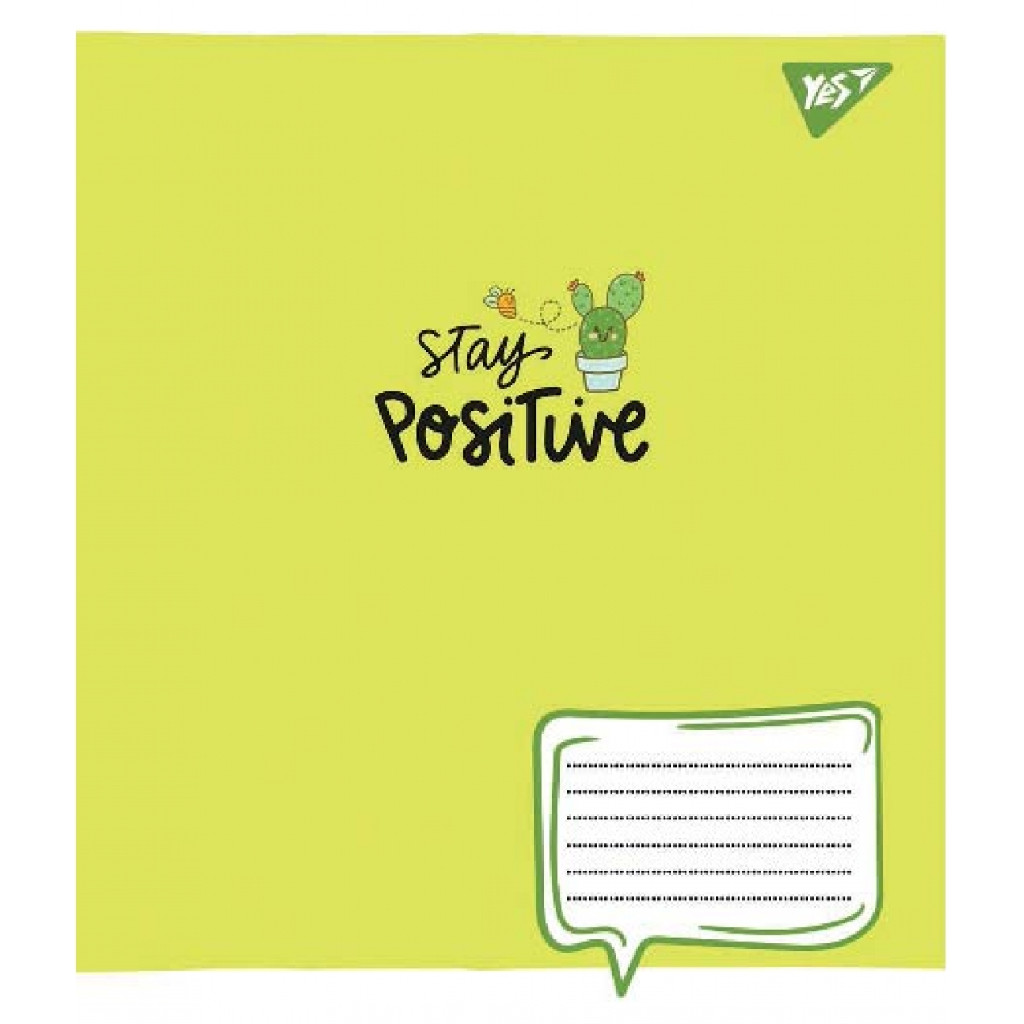 Тетрадь 18 лин. YES Stay positive, 765615