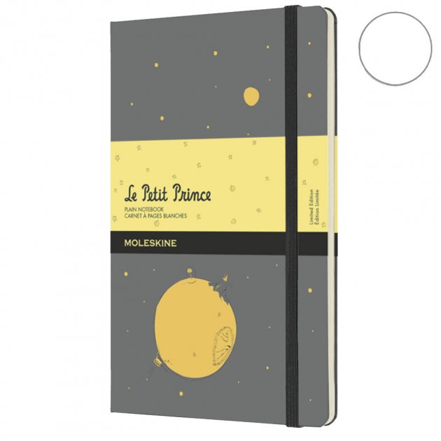 Записник Сірий середній нелінований, Moleskine Le Petit Prince, LEPP03QP062C