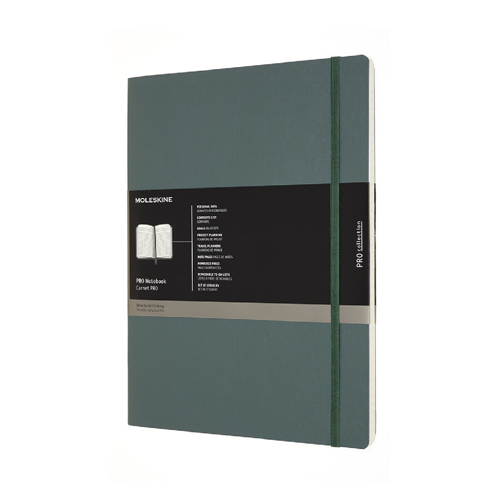 Записник недатований Лісовий зелений м`який, Moleskine PRO XXL, PROPFNTB7SK19