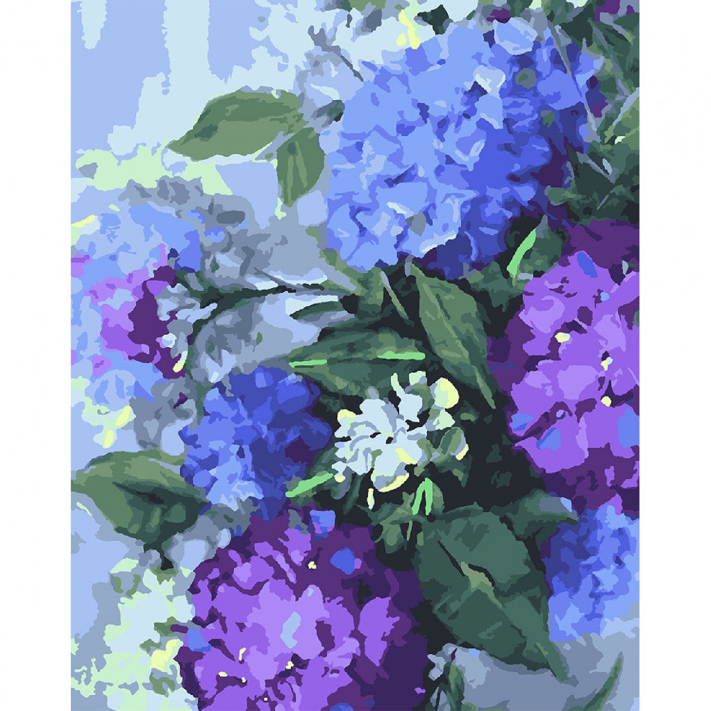 Картина по номерам 40*50 см "Мистическая гортензия", 953826 Santi