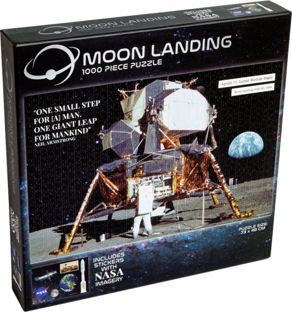Пазли "Аполлон-11 - висадка на Місяць", 1000 елем. RMS-NASA, 82-0014-B