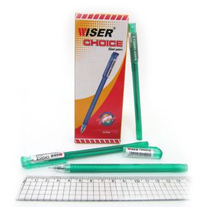 Ручка гелевая Wiser "Velo" 0,6 мм, зелёная, velo-gr