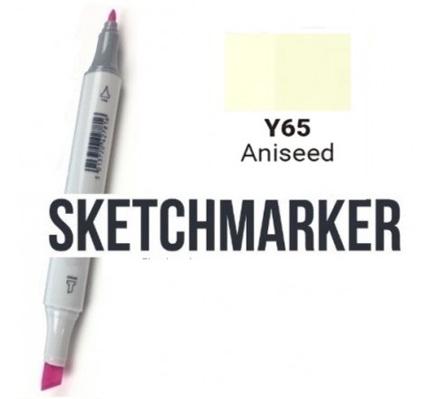 Маркер SKETCHMARKER, 2 пера: долото и тонкое, Aniseed - Анис, SM-Y65 3