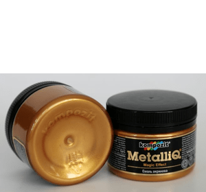 Фарба акрилова емаль Metalliq Kompozit червоне золото 0,1 кг