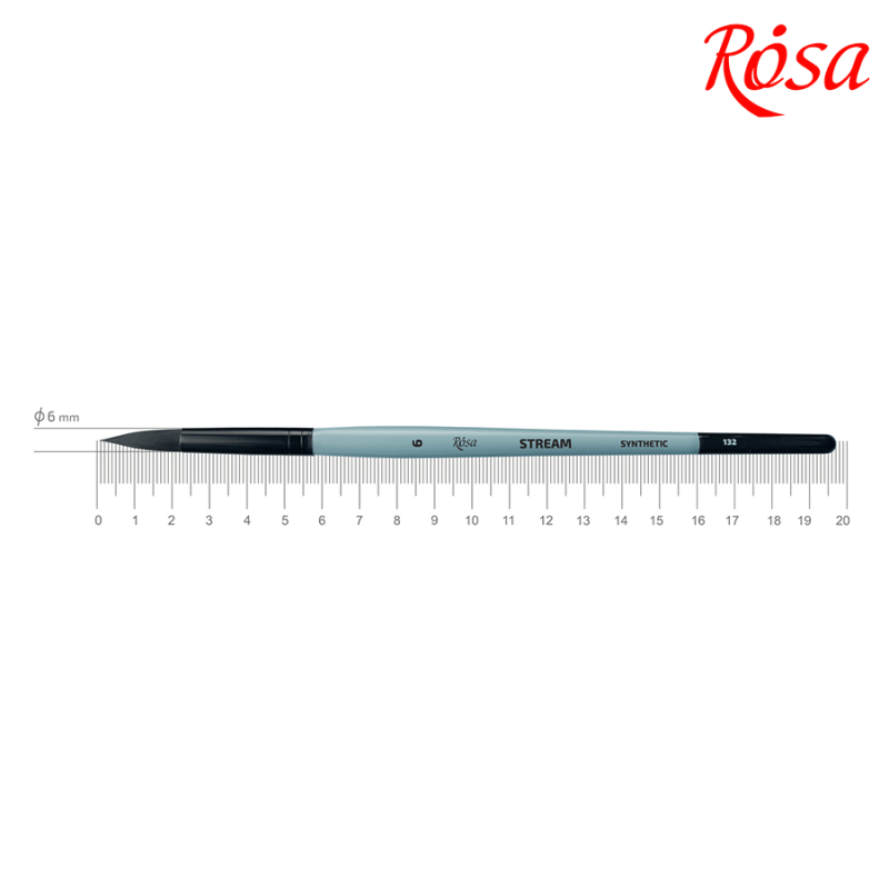 Синтетика кругла STREAM 132 №6, к.р. пензель ROSA