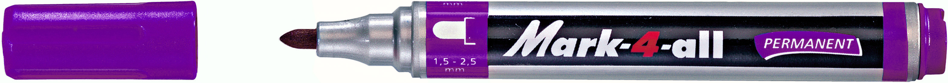 Маркер перманентный Stabilo Mark-4-All, фиолетовый, наконечник пулевидный 651/55
