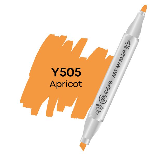 Маркер двосторонній Абрикос, Y505, 99IDEAS