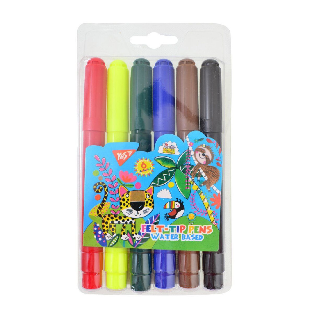 Фломастери 6 кол. "Rachel Zoo"  Jumbo, 650383