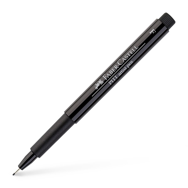 Ручка капілярна PITT Brush Artist Pen F чорна, 167299 Faber-Castell