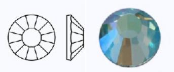Стрази фольговані 50000 AB/497-11-612/CHRYSOLITE- ss12 (3,0-3,2 мм, 36 шт.) M.C.Rose VIVA12