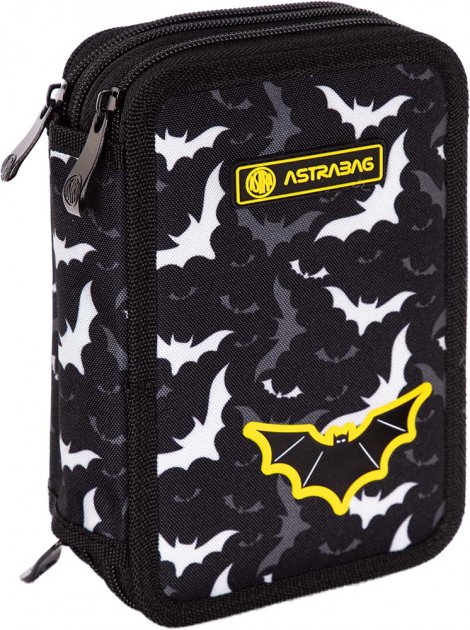 Пенал з наповненням Astrabag AC31 "Night bats", 3 відділення, 503022018