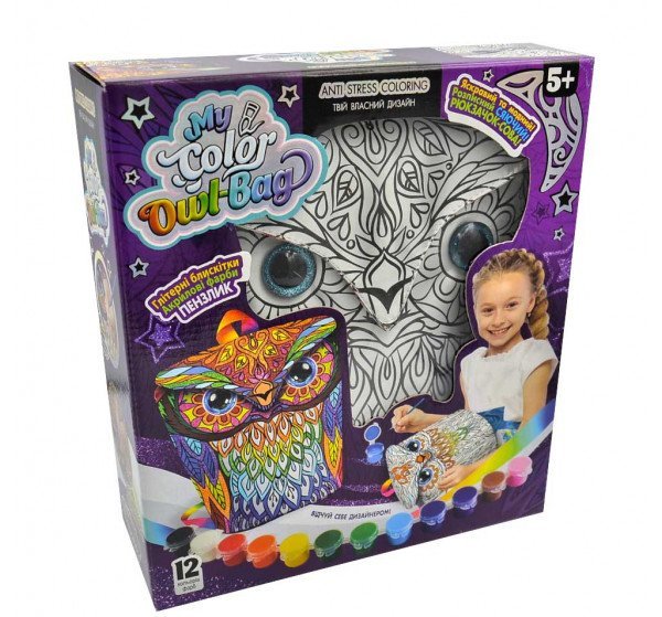 Набір креативної творчості "My Color Owl-Bag", рюкзачок-сова , (укр), COWL-01-01U