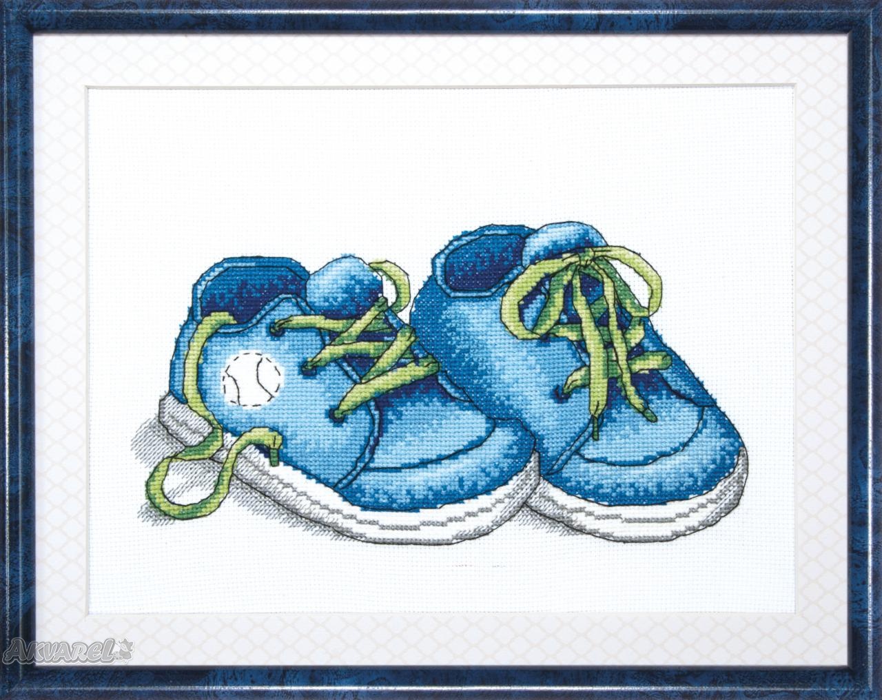 Набор для вышивания Crystal Art ВТ-007 "Первые шаги" голубой, 24*18 см, ТМ "Чарівна мить"