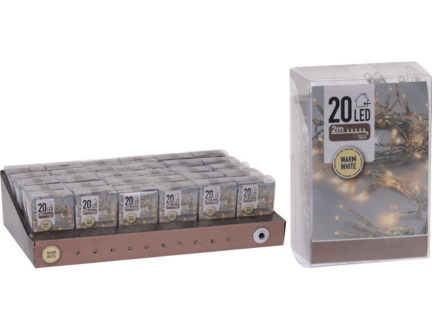 Гирлянда из LED-ламп, 20 шт., таймер, AXS300120
