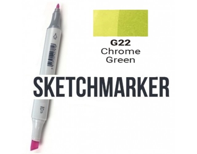 Маркер двосторонній SKETCHMARKER Зеленовато-жовтий, SM-G32 3