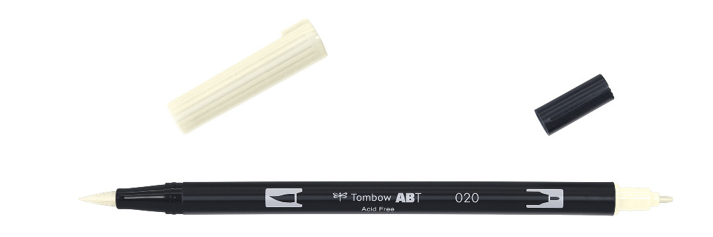 Маркер-блендер двухсторонний ABT BrushPen ABT-020, персиковый ТМ "Tombow"