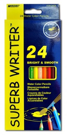 Олівці 24 кол. Superb Writer, акварел. 4120-24CB, Marco