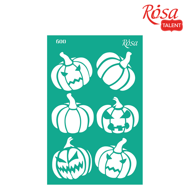 Трафарет самоклеящийся 13*20 см №600 Halloween, Rosa Talent