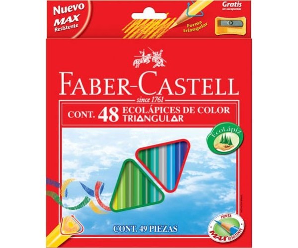 Олівці 48 кол. чинка тригранна 120548, Faber-Castell