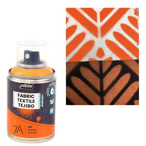 Краска-спрей по ткани 7А Setacolor 100 мл, оранжевый, 805403 Pebeo