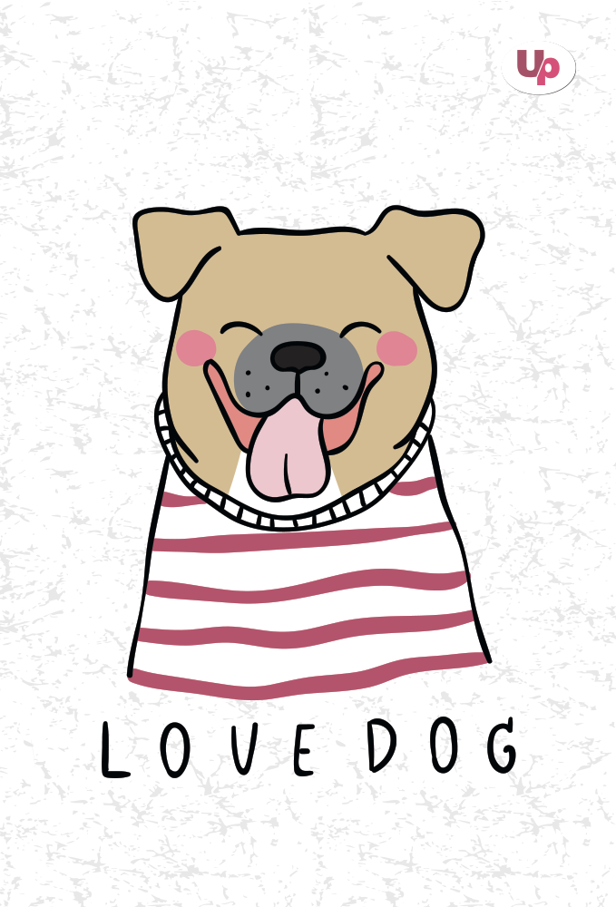Блокнот А5 "Dog bulldog", 00220, TM Profiplan 
