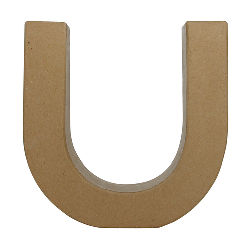 Заготовка из папье-маше Буква "u" 5*22*22 см, AC414O ТМ "Clairefontaine"