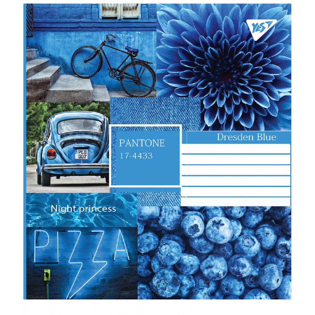 Зошит 24 кл. YES Collage pantone, 764988
