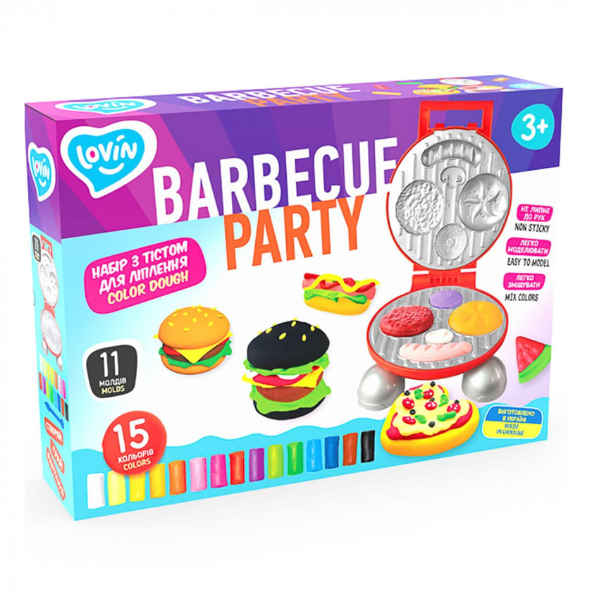 Набір для ліплення з тістом "Barbecue Party" ТМ Lovin, 41194