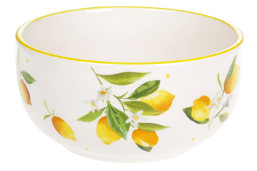 Пиала керамическая "Сочные лимоны" 600 мл, DM045-Y