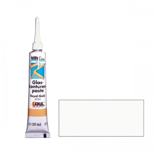Контур по склу Hobby Line 20 мл, Білий, KR-4554 Kreul