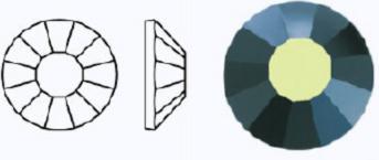 Стразы фольгированные 23980 AB/497-11-612/JET- ss12 (3,0-3,2 мм, 36 шт) M. C. Rose VIVA12