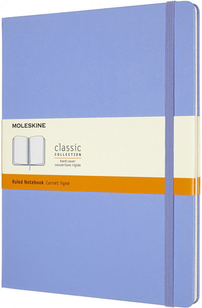 Записник Блакитна Гортензія великий лінійка, Moleskine Classic, QP090B42