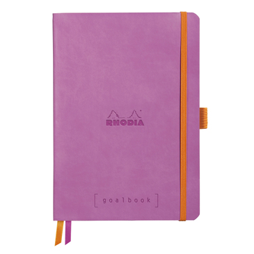 Блокнот А5 240 стор. Goalbook, в крапку, м`яка обкл., на гумці, папір білий, ліловий, 117580C