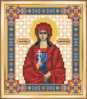 Схема для вишивання бісером ікони СБИ-067 "Маргарита" 12*14 см ТМ "Чарівна мить"