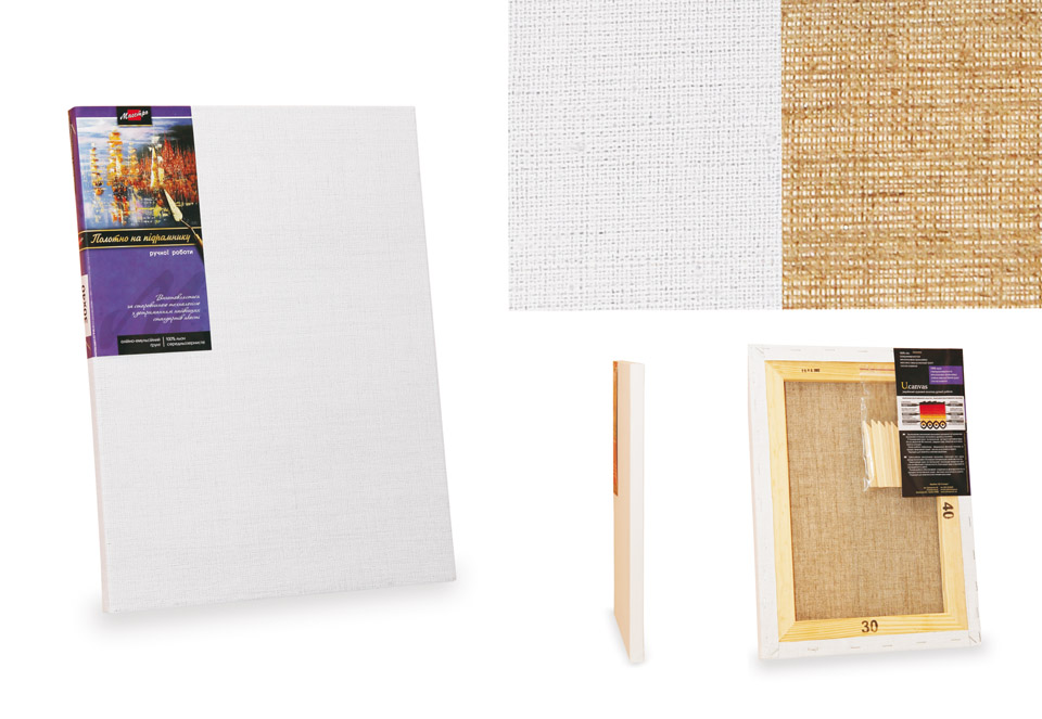 Подрамник, 50*65 см, среднее зерно, маслянный грунт, лен, ROSA