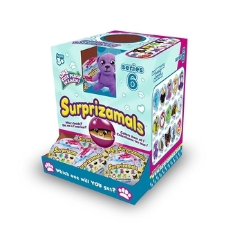 Мягкая игрушка - сюрприз в шаре Surprizamals S6, (15 видов в асс., в дисплее с "окошком"), SUR20275W