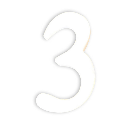 Заготовка из папье-маше Цифра "3" 1,5*7,3*12 см, AC343O ТМ "Clairefontaine"