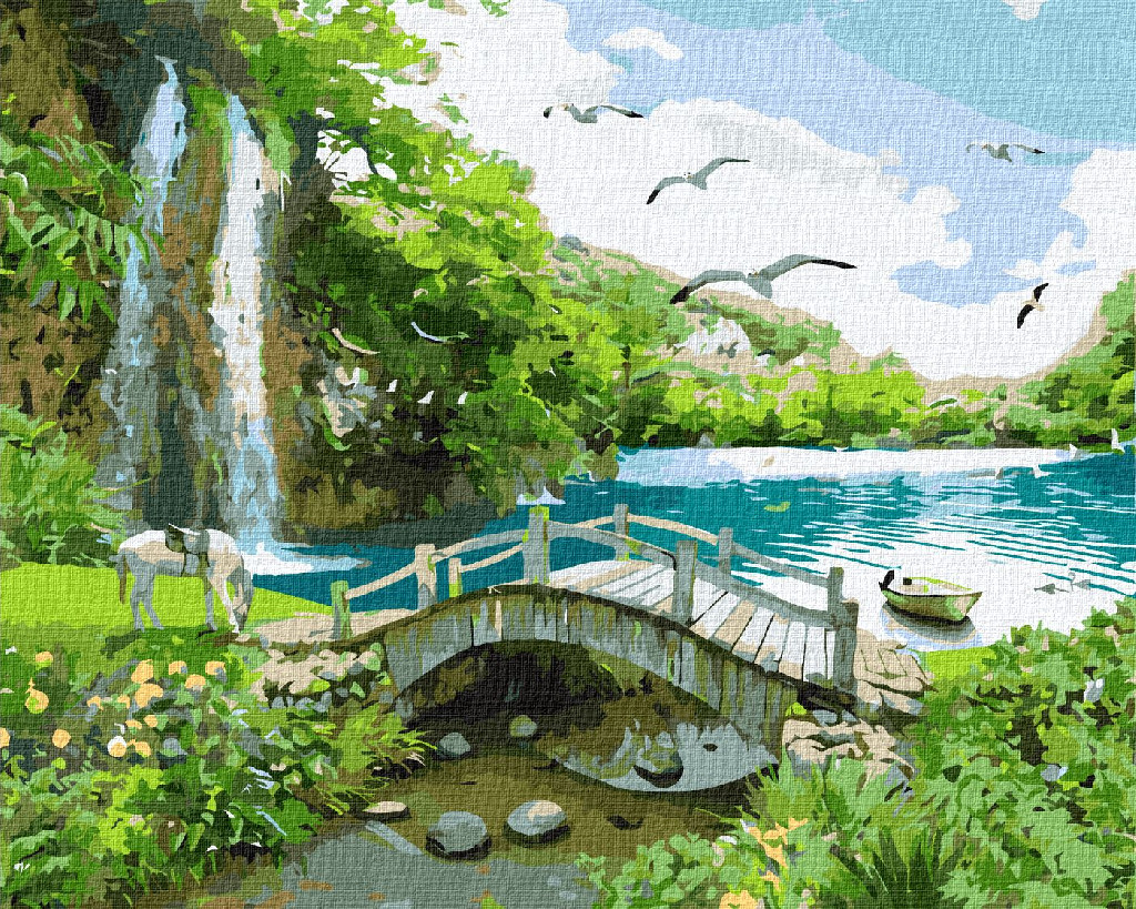 Картина по номерам 40*50 см "Райская бухта, KHO2860