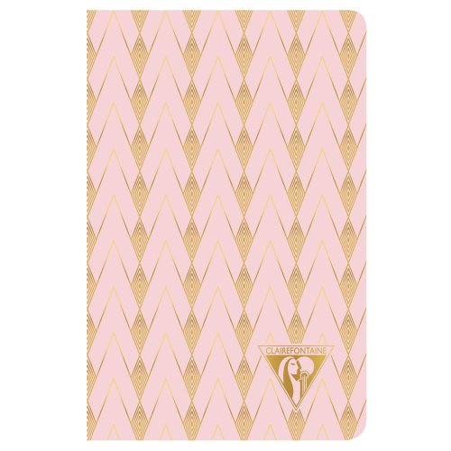 Блокнот 9*14 см 48 арк. Neo Deco NoteBook Spring, лін., на скобі, папір сл.кістка, рожевий, 193496C