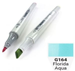 Маркер SKETCHMARKER, 2 пера: долото и тонкое, Florida Aqua - Флоридская вода, SM-G164 3
