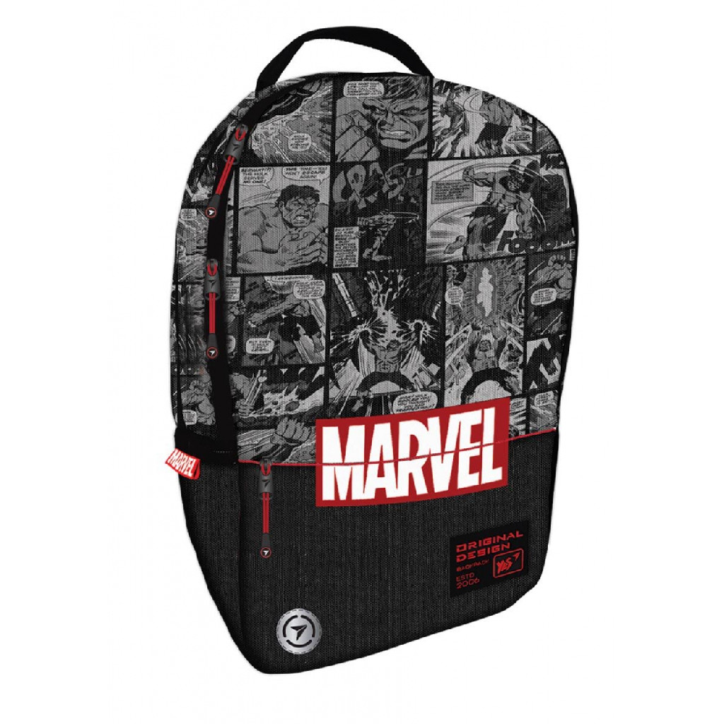 Рюкзак молодежный YES T-124 "Marvel.Avengers", черный/серый, 557868 