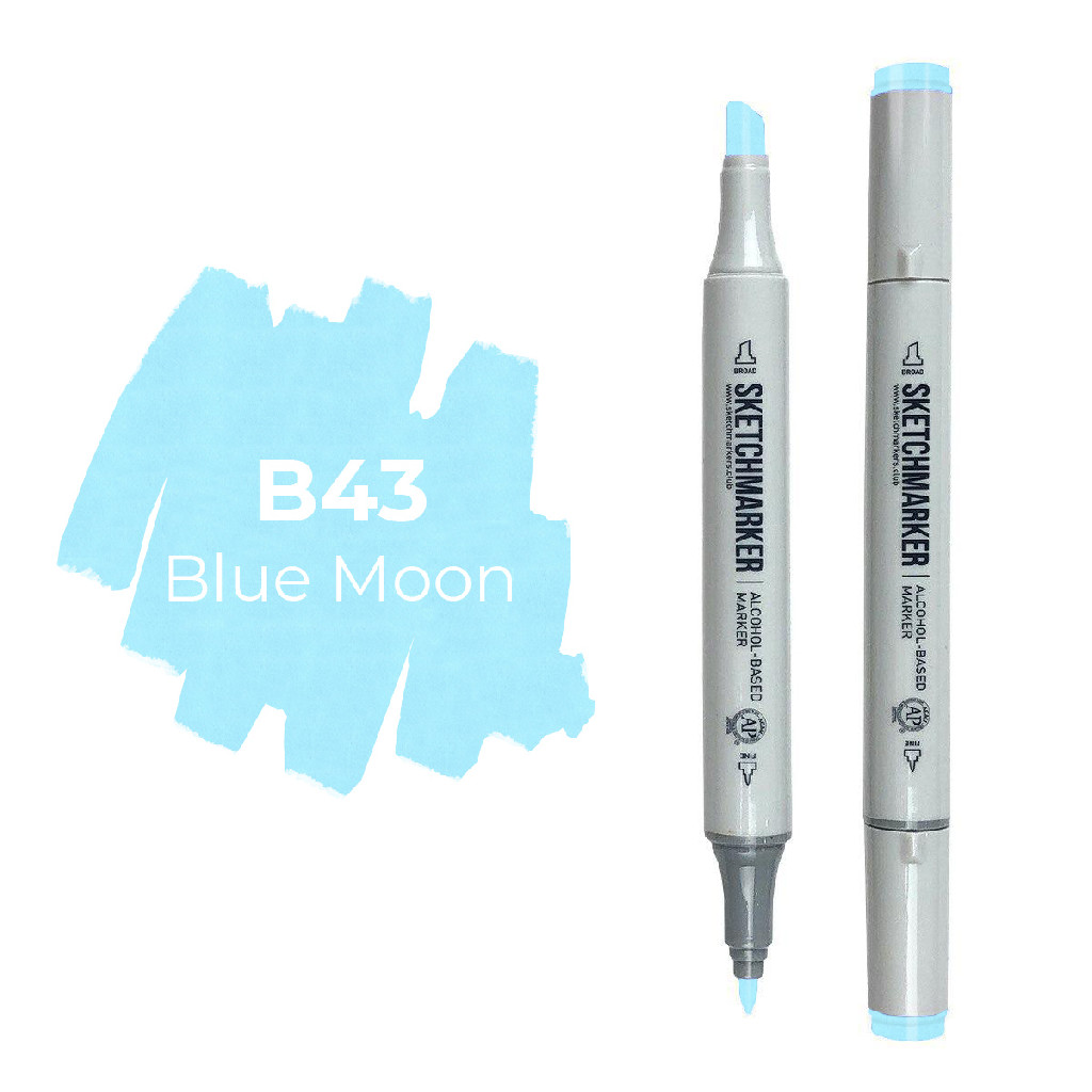 Маркер двосторонній SKETCHMARKER Блакитний місяць, SM-B43