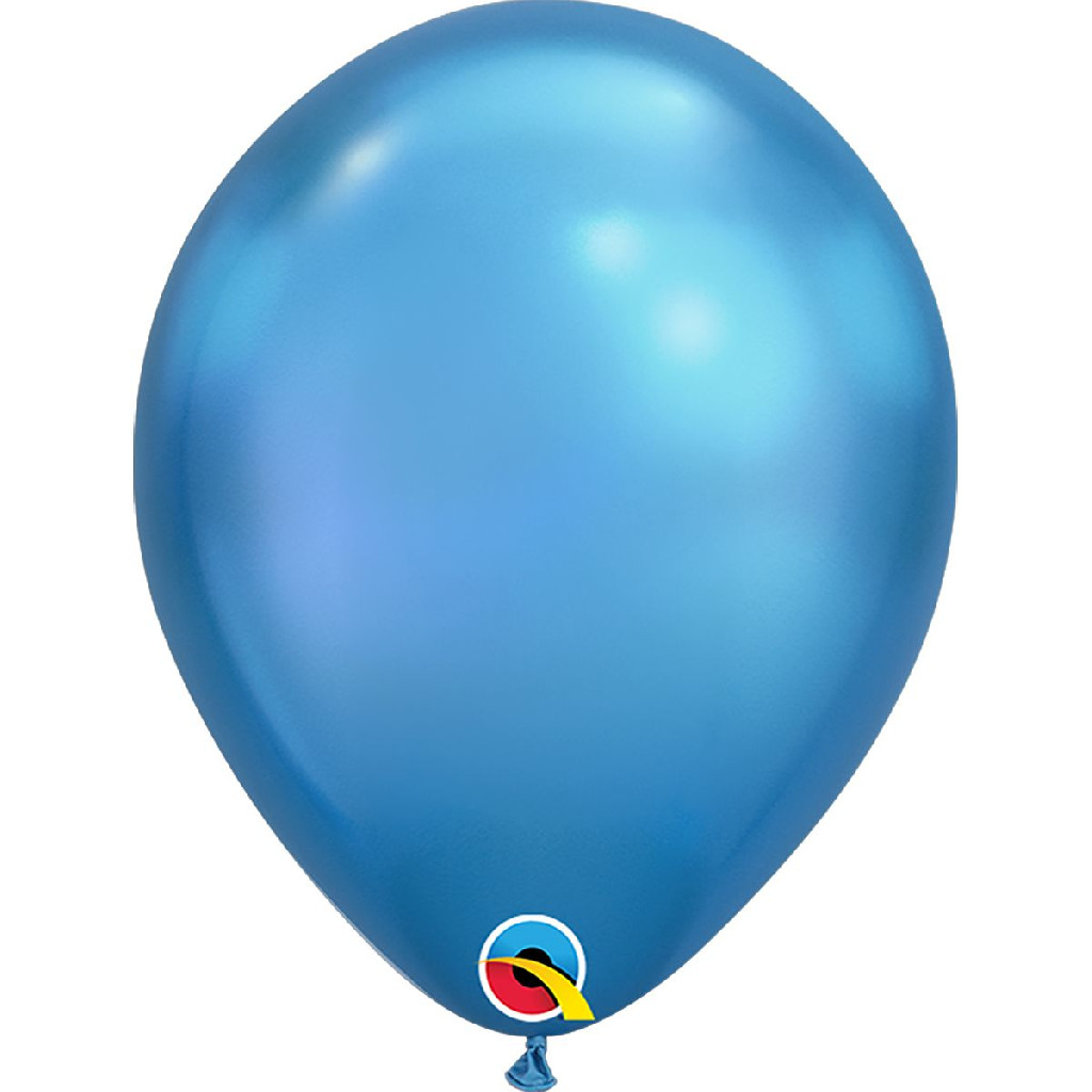 Шарик воздушный 7" хром голубой "Chrome Blue", 3102-0497