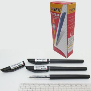 Ручка масляна Wiser "Veer" 0,7 мм, чорна, veer-bk