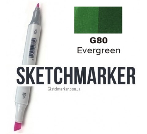 Маркер двосторонній SKETCHMARKER Вічнозелений, SM-G80 3
