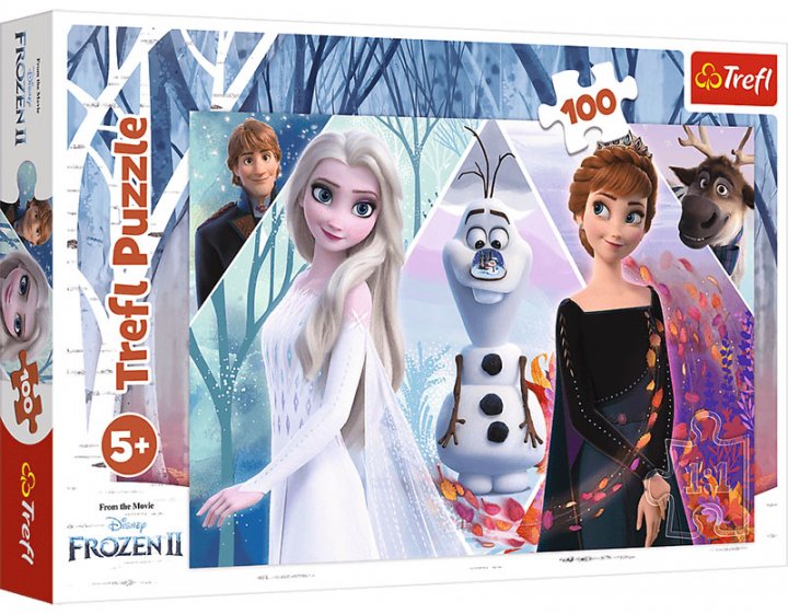 Пазл "100" - Зачарована земля / Disney Frozen 2, Trefl, 16418