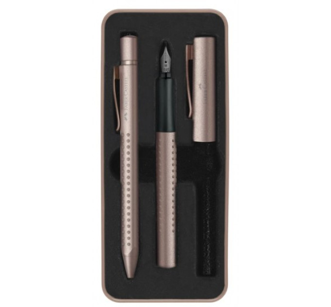 Набор ручек Grip Edition Rose Copper, шарик + перо, в металлическом пенале, 201622 Faber-Castell